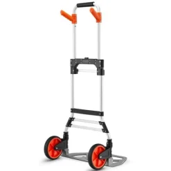 Wózek ręczny transportowy aluminiowy młynarka HIGHER składana płaska 120 kg