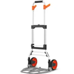 Wózek ręczny transportowy aluminiowy młynarka HIGHER składana płaska 120 kg