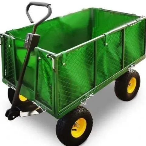 WÓZEK TRANSPORTOWY 4 KOŁOWY OGRODOWY PRZYCZEPKA