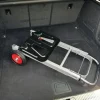 WÓZEK TRANSPORTOWY MŁYNARKA SKŁADANY ALU 90KG metalowe koła z łozyskiem