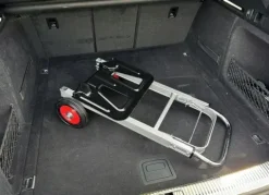 WÓZEK TRANSPORTOWY MŁYNARKA SKŁADANY ALU 90KG metalowe koła z łozyskiem