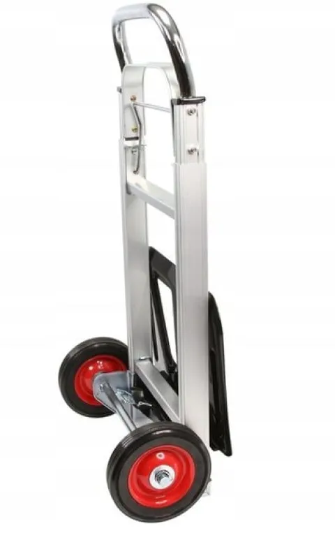 WÓZEK TRANSPORTOWY MŁYNARKA SKŁADANY ALU 90KG metalowe koła z łozyskiem