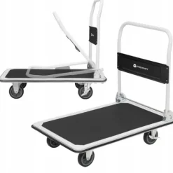 Wózek TRANSPORTOWY płaski składany udźwig 300kg PLATFORMA 4 kółka 90 x 60cm