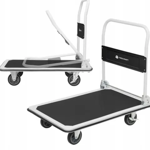 Wózek TRANSPORTOWY płaski składany udźwig 300kg PLATFORMA 4 kółka 90 x 60cm