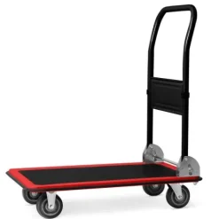 Wózek transportowy platformowy HM-506 czarno-czerwony