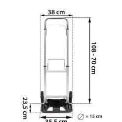 Wózek transportowy, ręczny składany Humberg HM-508