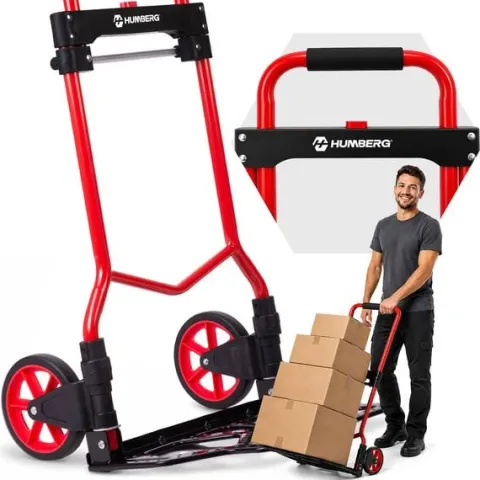 Wózek transportowy składany taczkowy młynarka magazynowy 100kg Humberg HM-517