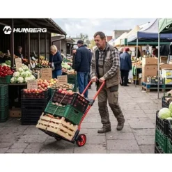 Wózek transportowy składany taczkowy młynarka magazynowy 100kg Humberg HM-517