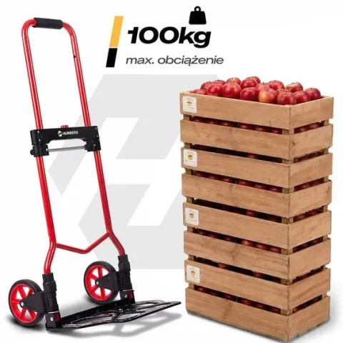 Wózek transportowy składany taczkowy młynarka magazynowy 100kg Humberg HM-517