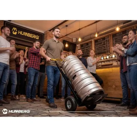 Wózek transportowy składany taczkowy młynarka magazynowy 90kg Humberg HM-518