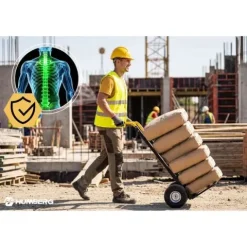 Wózek transportowy składany taczkowy młynarka magazynowy 90kg Humberg HM-518