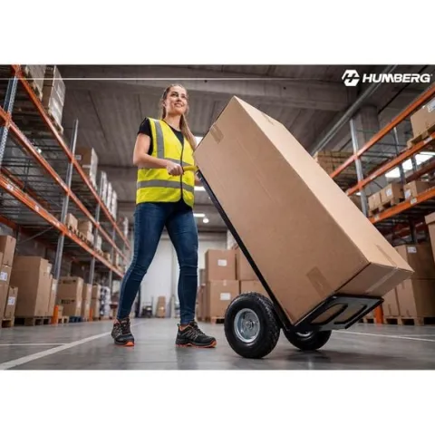 Wózek transportowy składany taczkowy młynarka magazynowy 90kg Humberg HM-518