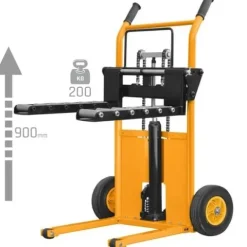 WÓZEK TRANSPORTOWY Z WIDŁAMI I ROLKAMI UDŹWIG 200 KG, 900MM CORMAK WLTC