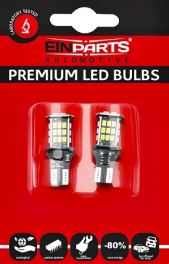 2X ŻARÓWKA W16W LED 6000K EINPARTS 30 SMD CANBBUS ŻARÓWKI COFANIA WSTECZNE