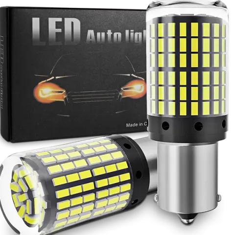 2X ŻARÓWKI P21W 144 LED 4014 BA15S CANBUS WSTECZNY