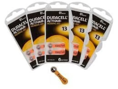 60x BATERIE DURACELL DO APARATÓW SŁUCHOWYCH 13