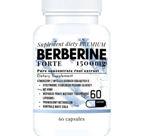 3x BERBERYNA 1500MG 60 KAPS. DER 4:1 WSPARCIE GLUKOZY CUKRZYCA METABOLIZM