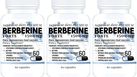 3x BERBERYNA 1500MG 60 KAPS. DER 4:1 WSPARCIE GLUKOZY CUKRZYCA METABOLIZM