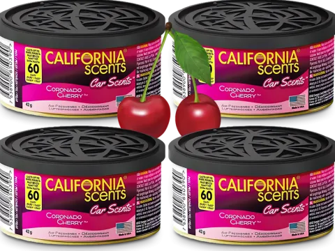 4x California Scents Zapach Samochodowy CORONADO CHERRY Puszka Zapachowa