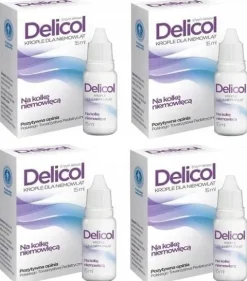 4x DELICOL na kolkę niemowlęcą krople 15 ml