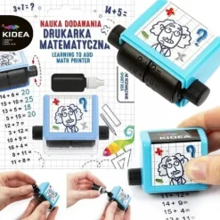 3x DRUKARKA MATEMATYCZNA NAUKA MNOŻENIE DODAWANIE ODEJMOWANIE KIDEA
