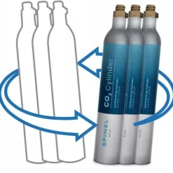 3X GAZ CO2 STRAEM DO NABICIA NIEBIESKIEJ BUTLI SPINEL SODA DO