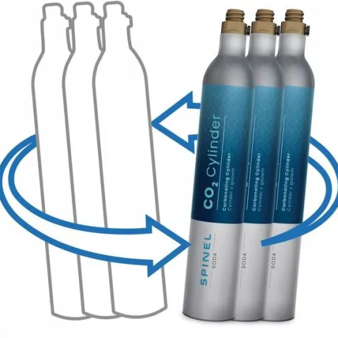 3X GAZ CO2 STRAEM DO NABICIA NIEBIESKIEJ BUTLI SPINEL SODA DO