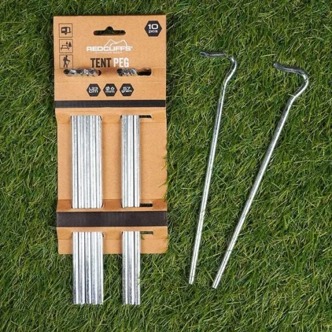 10x Śledzie do Namiotu Kotwy Szpilki Mocujące Wbijane do Ziemi Metal 23 cm