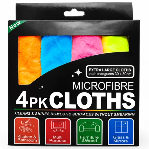 4x MIĘKKA ŚCIERKA ŚCIERKI ŚCIERECZKA Z MIKROFIBRY DO SZYB MONITORA 30x30cm
