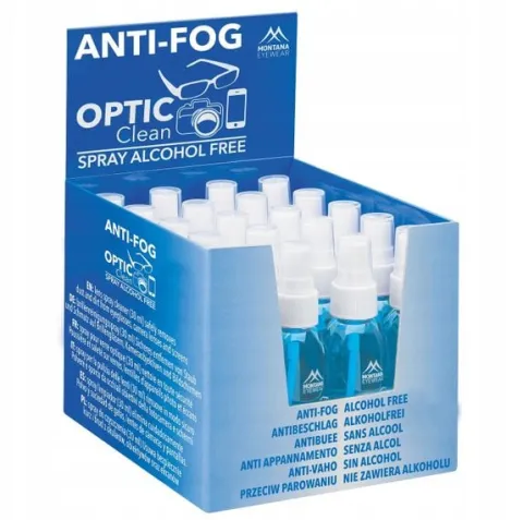 2x 30ml Płyn ANTI-FOG przeciw parowaniu + 2x Ściereczka + 2x Etui twarde
