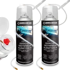 2X NANOCLEAN 400ML DO CZYSZCZENIA ODGRZYBIANIA KLIMATYZACJI BIOBÓJCZY ATEST