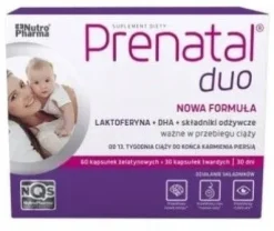 3x Prenatal DUO 30tabl.(+60kaps.) NA 3 MIESIĄCE