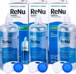 3 x Płyn Do Soczewek RENU MULTIPLUS 360 ml