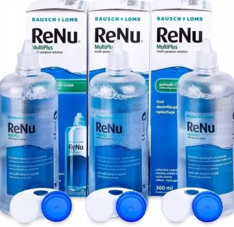 3 x Płyn Do Soczewek RENU MULTIPLUS 360 ml