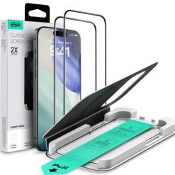 2x Szkło Hartowane do iPhone 17 Pro Max ESR UltraFit Czarne