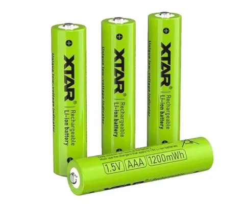 XTAR 10440-1.5V 1200mWh Li-ION AAA BOX4