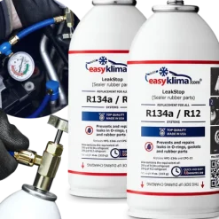 2x Uszczelniacz + Gaz Do Napełniania Klimatyzacji W Aucie R134A R12 Czynnik