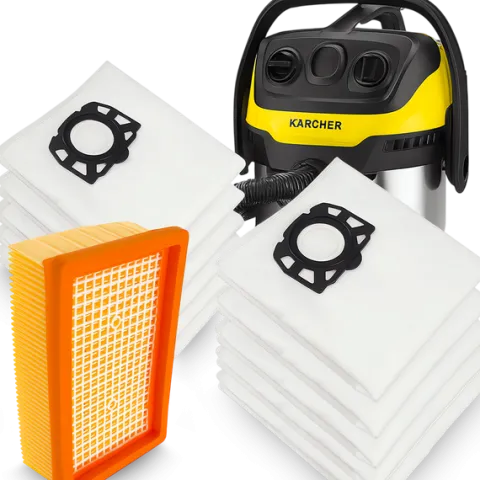10X WORKI DO ODKURZACZA KARCHER WD4 WD5 WD6 FILTR HEPA PREMIUM MV4 MV5 M6
