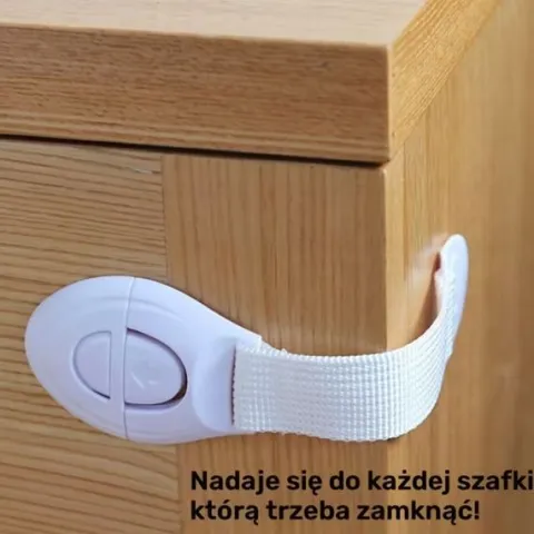 10X ZABEZPIECZENIA SZAFEK BLOKADA SZUFLAD MEBLI DRZWI PRZED DZIEĆMI MOCNA
