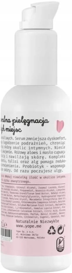 YOPE SERUM DO PIELĘGNACJI INTYMNEJ NAWILŻAJĄCE DELIKATNE UKOJENIE 50 ML