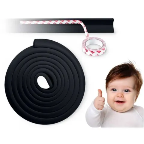 Zabezpieczająca taśma piankowa Ricokids 798711 czarna 6 m
