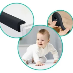 Zabezpieczająca taśma piankowa Ricokids 798701 czarna 2 m