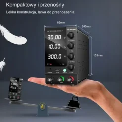 ZASILACZ LABORATORYJNY SERWISOWY TECHREBAL SPS-C3010 30V 10A USB 5V + KABLE
