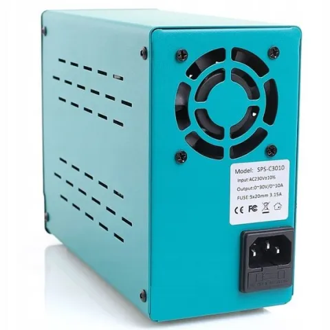 ZASILACZ LABORATORYJNY SERWISOWY TECHREBAL SPS-C3010 30V 10A USB 5V + KABLE