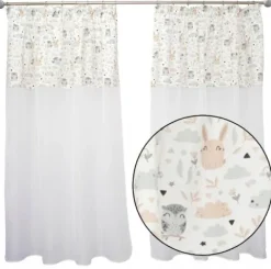 Zasłona firana BOHO pokój niemowlaka 300x160