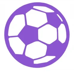 Zawieszka dekor ozdoba ażurowa PIŁKA football czer