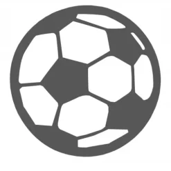 Zawieszka dekor ozdoba ażurowa PIŁKA football nieb