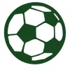 Zawieszka dekor ozdoba ażurowa PIŁKA football ziel
