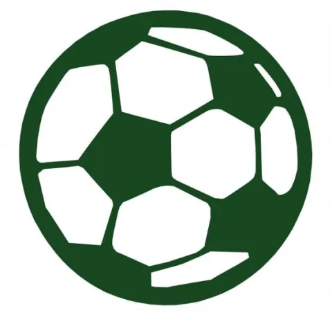 Zawieszka dekor ozdoba ażurowa PIŁKA football ziel