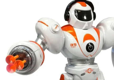 Zdalnie Sterowany Robot R/C Strzela Pociskami